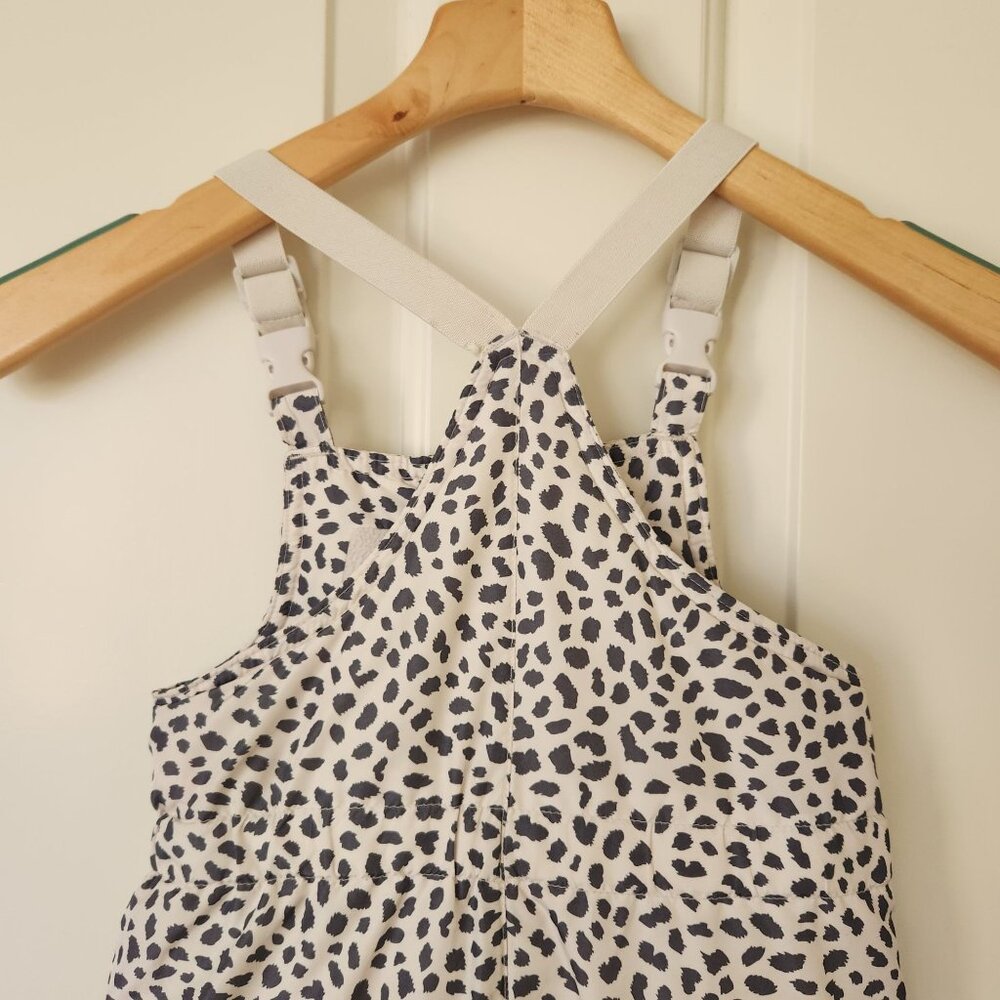 Baby Gap 3-Year-Old Snow Bib Overalls Leopard Print Fleece Winter Cute Comy Cozy - Picture 5 of 12